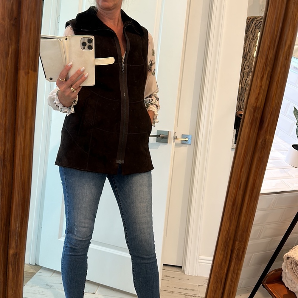 Victoria Stass New York…suede vest!